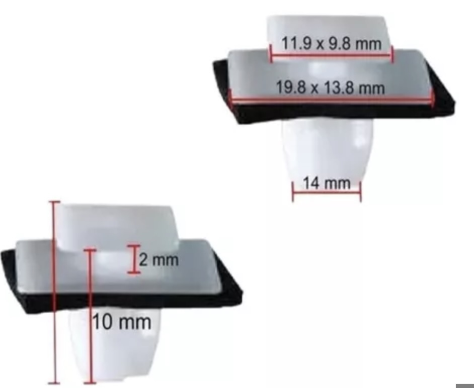 Клипса пластиковая для Hyundai, Kia ОЕМ: 877562E000, P370409A, 87719-02500. (молдинги).