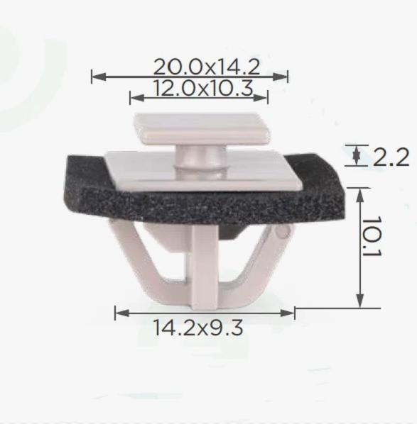 Клипса пластиковая для Hyundai, Kia ОЕМ: 87756C8700, 87758B9010. (молдинги, пороги). Клипса пластиковая для Hyundai, Kia ОЕМ: 87756C8700, 87758B9010. (молдинги, пороги).